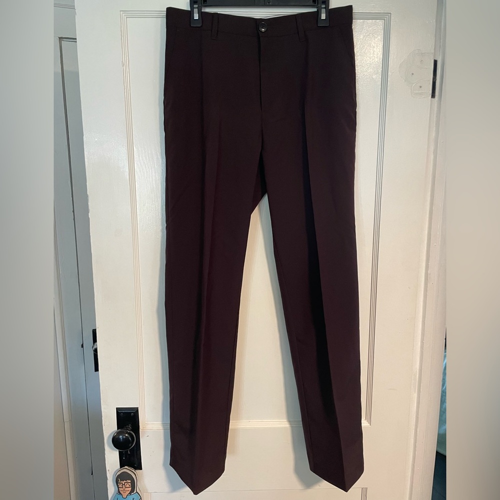 NWT Weekday lewis straight fit suit pants in brown